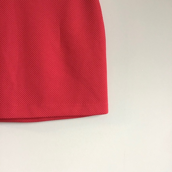 BCBGeneration red texture mesh mini skirt sz S - Picture 4 of 8